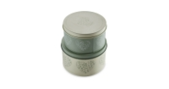 Premium Heart Print Cake Tins 2 Pack