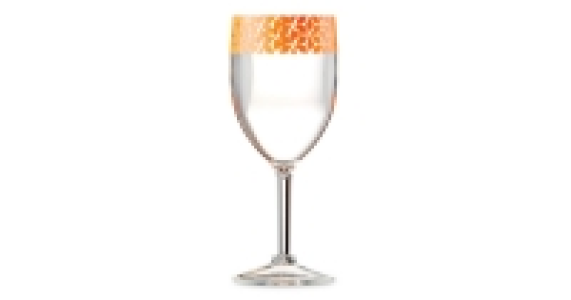 Pink & Orange Wine Glasses