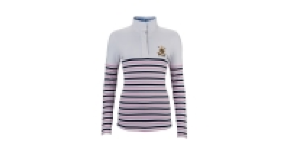 Ladies Striped Equestrian Sweater