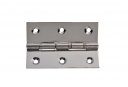 Wickes Phospor Bronze Washered Butt Hinge Polished Chrome 76