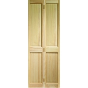 Wickes Skipton Internal Bi-Fold Door Clear Pine 4 Panel 1981