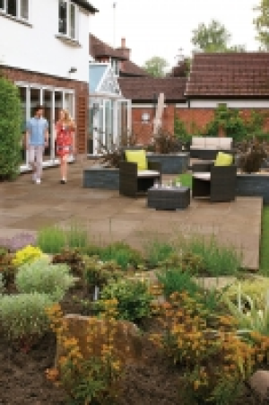 Marshalls Indian Sandstone 15.2m2 Patio Pack - Brown Multi