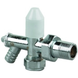 Radiator Valve With Drain 15mmx1/2in