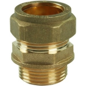 Compression Male Iron Coupler 22mm