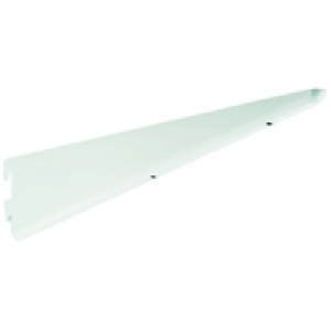 Twin Slot Bracket White 370mm