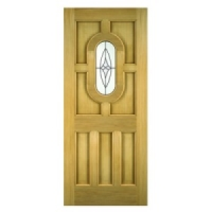 Wickes Acacia External Oak Veneer Door Glazed 7 Panel 2032x8 £225.00