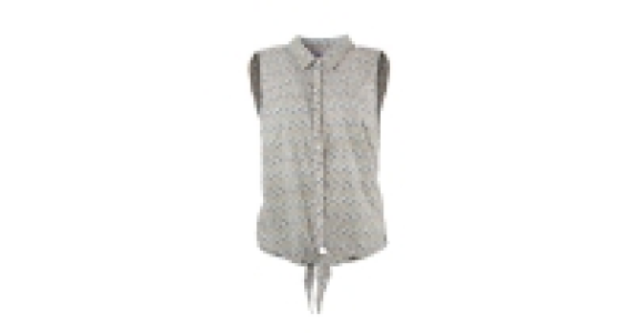 Ladies Floral Tie Front Top