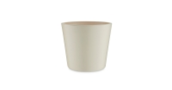 Panna White Cone-Shaped Ceramic Pot