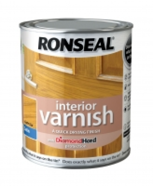 Ronseal Interior Varnish Satin Light Oak 750ml