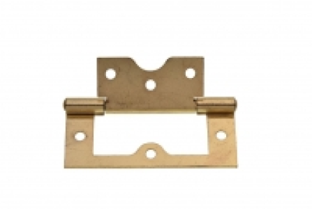 Wickes Flush Hinge Brass Plated 75mm 2 Pack £3.36