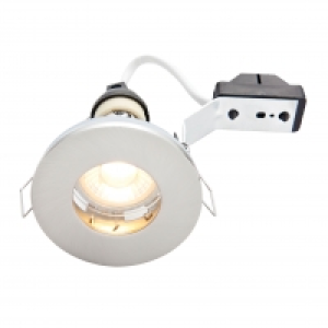 Wickes LED IP65 Downlight Brushed Chrome Finish