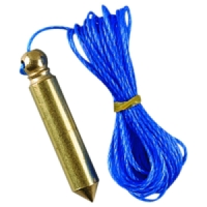Wickes Carbon Steel Plumb Bob & Line Set