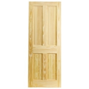 Wickes Skipton Internal Fire Door Clear Pine 4 Panel 1981x83 £155.00