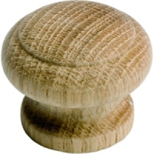Wickes Denver Ring Knob Oak 33mm 2 Pack