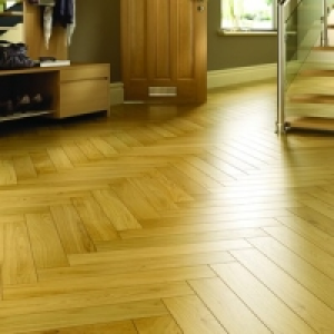 Wickes Herringbone Natural Oak Real Wood Top Layer Engineere