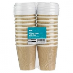 Asda Asda Hot Drinks Cups With Lids