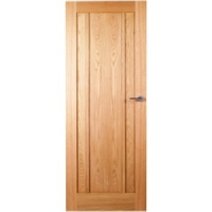 Wickes York Internal Fire Door Oak Veneer 3 Panel 1981x838mm