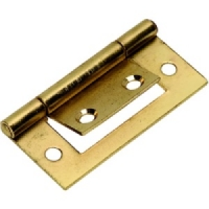 Wickes Flush Hinge Brass Plated 51mm 6 Pack