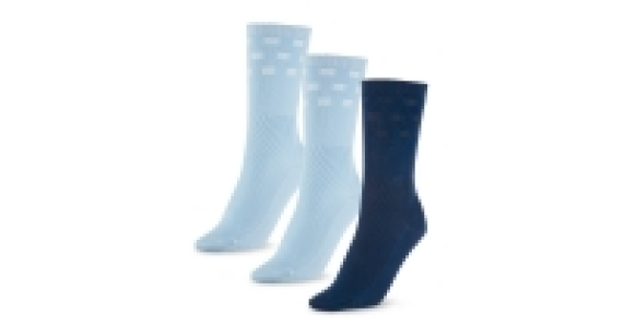 Blue Roomy-Socks 3-Pack