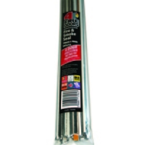 Wickes Intumescent Fire & Smoke Seal White 10X4x1005mm Door  £18.99