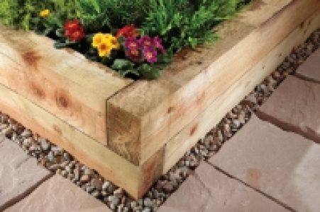 Wickes Garden Sleeper 100 x 150 x 1.2m Light Green