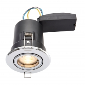 Wickes LED Premium Fire Rated Tilt Downlight Chrome Finish