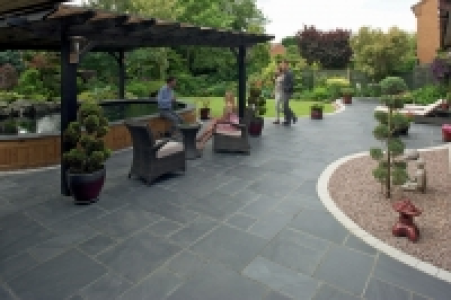 Marshalls Natural Slate 14.98m2 Patio Pack - Midnight Blue