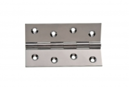 Wickes Butt Hinges Solid Brass Chrome Plated 100mm 2 Pack