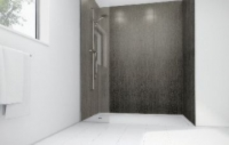 Wickes Concrete Laminate 900x900mm 2 sided Shower Panel Kit
