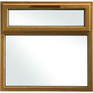 Wickes uPVC Casement Window Oak 1160x1190mm Top Hung
