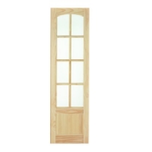 Wickes Newland Internal French Door Panel Clear Pine Glazed