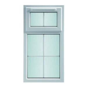 Wickes Georgian Bar uPVC Casement Window White 1010x611mm To £166.95