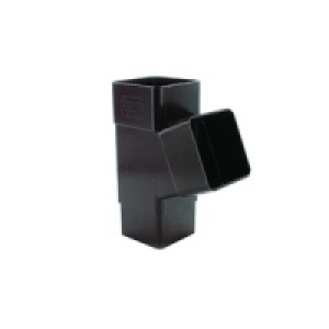 Squareline Downpipe Branch Brown