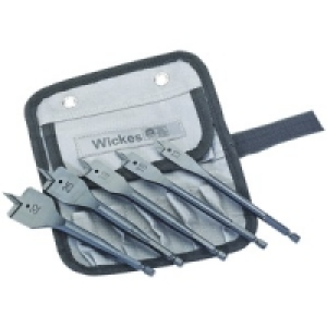 5 Piece Flat Wood Bit Set