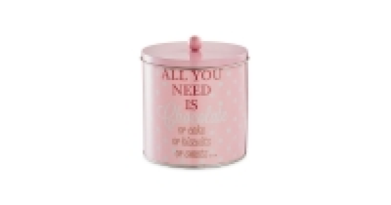 Vintage Text Biscuit Tin
