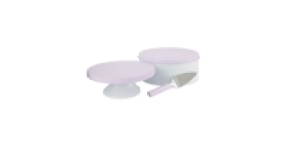 Embossed Cake Tin & Plate Set