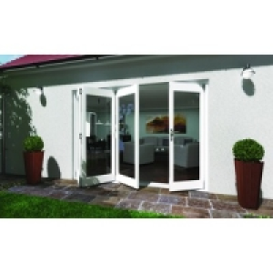 Wickes Lyndon Finished Folding Patio Door White 10ft Wide
