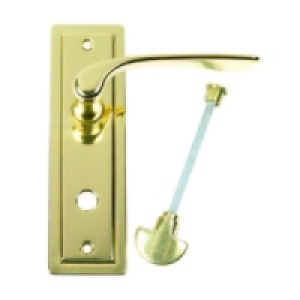 Urfic Como Bathroom Privacy Lock Handle Polished Brass