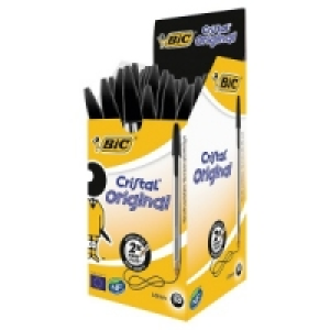 Bic Cristal Original Black Pens 50 Pack