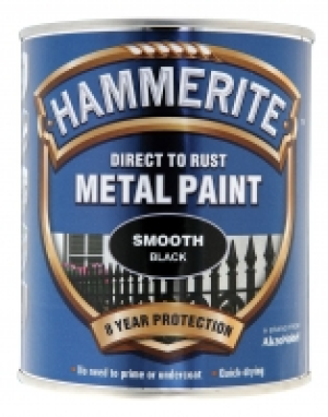 Hammerite Metal Paint Smooth Black 750ml