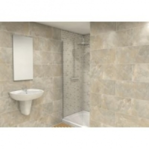 Wickes Onyx Verde Gloss Wall Tile 300 x 600mm