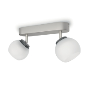 Philips Balla LED 2 Bar Spotlight Matt Chrome & Frosted Glas