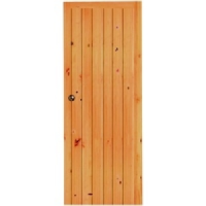 Wickes Keswick Internal Softwood Door Knotty Pine Ledged & B £64.99