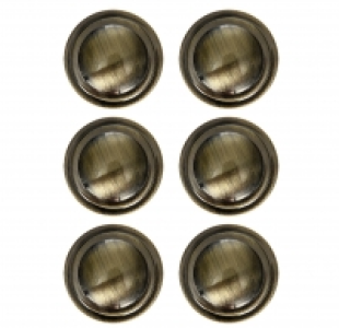 Wickes Ring Knobs Antique Brass Effect 35mm 6 Pack