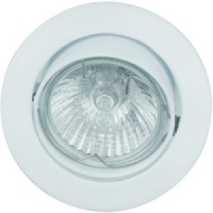 Halogen Round Tilt Downlight White