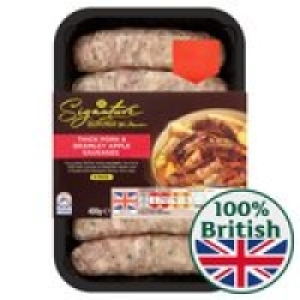 M Signature Thick Pork & Bramley Apple Sau £2.48