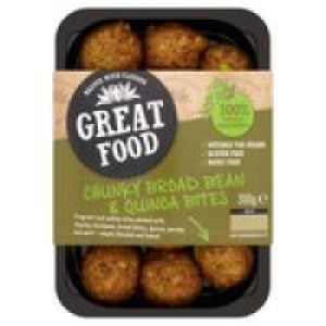 Great Food Chunky Broad Bean & Quinoa Bites &pound;2.00