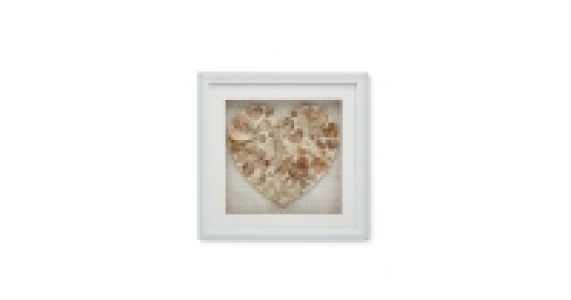 White Hearts 3D Wall Art £4.99