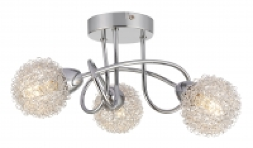 Wickes Totas LED 3 Bar Spotlight Brushed & Polished Chrome £49.99