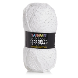 Wilko  Yarnfair Sparkle Chunky 100g, 98% Acrylic, 2% Metallic Shade